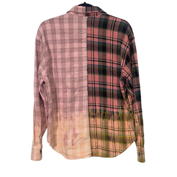 La Detresse Scorpio Light Dark Pink Multicolored Flannel New Size Small - Picture 2 of 7